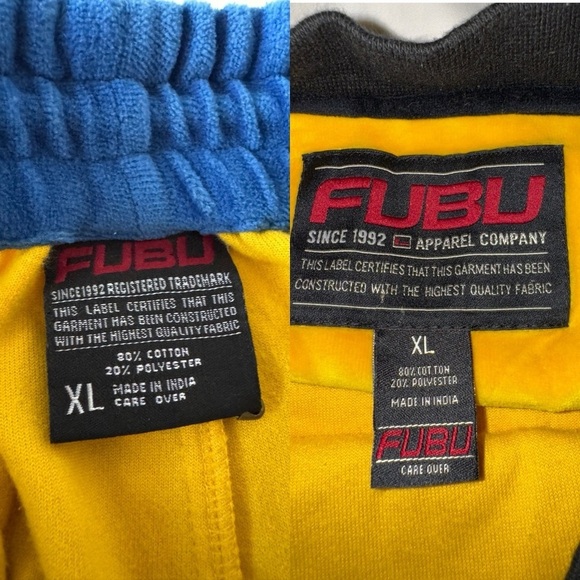 Vintage FUBU Athletics Velour Set 🟡💙 - Picture 7 of 13